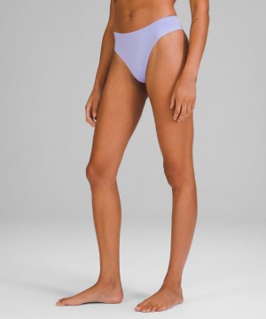 Ropa Interior Lululemon InvisiWear Thong Mujer Lavanda | 72345-MGSD