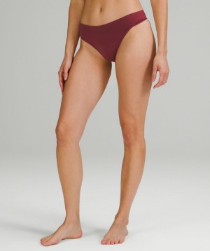 Ropa Interior Lululemon Seamless Thong Mujer Mulled Wine | 19237-HMAU