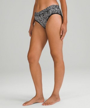 Ropa Interior Lululemon UnderEase Mid-Rise Hipster Underwear Mujer Blancos Negros | 53482-YCMU