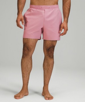 Ropa de Baño Lululemon Channel Cross Short 5" Hombre Rosas Grises Marrom | 49572-FVJI