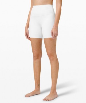 Short Lululemon Align HR Short 6" Mujer Blancos | 84156-PLHJ