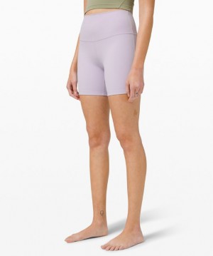 Short Lululemon Align HR Short 6" Mujer Lavanda | 04983-IUAD