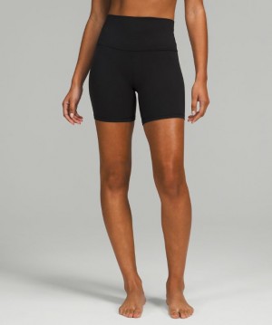 Short Lululemon Align HR Short 6" Mujer Negros | 80591-DFYQ