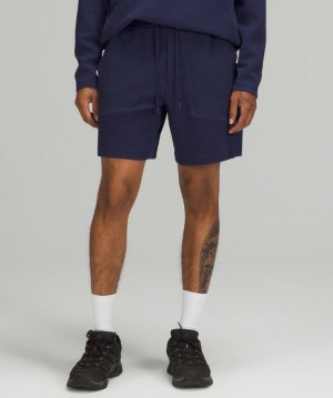 Short Lululemon At Ease Short 7" Hombre Negros | 93512-XAOM