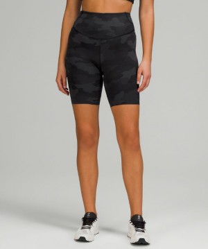 Short Lululemon Base Pace High-Rise Short 8" Mujer Camuflados Negros Multicolor | 02587-UDFY