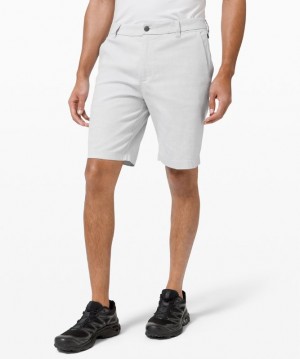 Short Lululemon Commission Classic-Fit Short 9" Oxford Hombre Blancos Negros | 36517-ZLWM