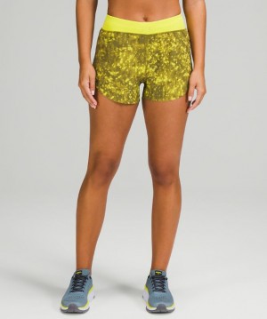 Short Lululemon Find Your Pace HR Short 3" SW Mujer Amarillos Multicolor Amarillos | 32954-FAXY