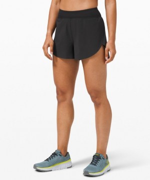 Short Lululemon Find Your Pace High-Rise Short 3" Mujer Negros | 40673-ONMY