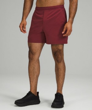 Short Lululemon Pace Breaker Lined Short 5" Hombre Mulled Wine | 97415-BPZJ