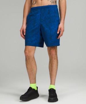 Short Lululemon Pace Breaker Linerless Short 9" Hombre Azules Azul Marino | 02643-SOED