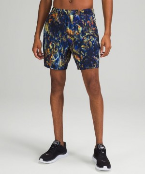 Short Lululemon Pace Breaker Short 7" LL Hombre Azules Multicolor | 78402-BNZU