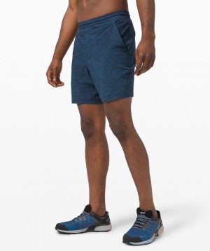 Short Lululemon Pace Breaker Short 7" New Liner Fit Hombre Azules Azul Marino | 02573-GBTP