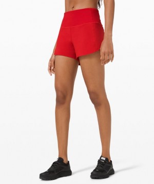 Short Lululemon Speed Up High-Rise Short 4" Lined Mujer Rojos Oscuro | 37549-GSLD