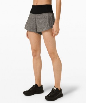 Short Lululemon Speed Up High-Rise Short 4" Lined Mujer Multicolor Negros Negros | 24035-JSCV