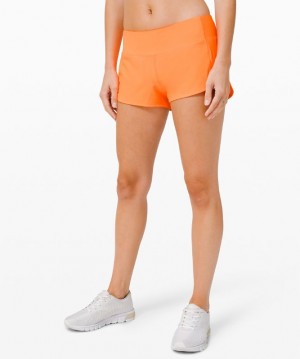 Short Lululemon Speed Up Low-Rise Lined Short 2.5" Mujer Naranjas | 80563-PUYL