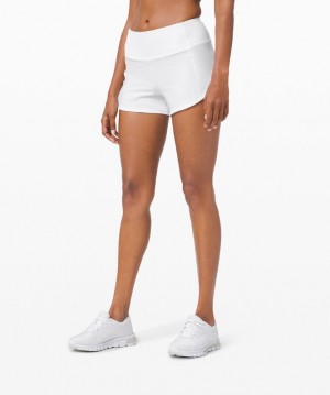 Short Lululemon Speed Up MR Short 4" Lined Mujer Blancos | 02513-JOHW