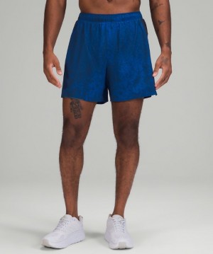 Short Lululemon Surge Short 6" Lined Hombre Azules Azul Marino | 75940-SFNP