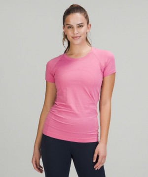 Short Lululemon Swiftly Tech Short Sleeve 2.0 Mujer Rosas Rosas | 34521-MJDW