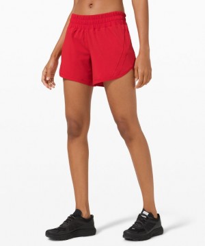 Short Lululemon Track That Mid-Rise Short 5" Lined Mujer Rojos Oscuro | 69328-NZQE