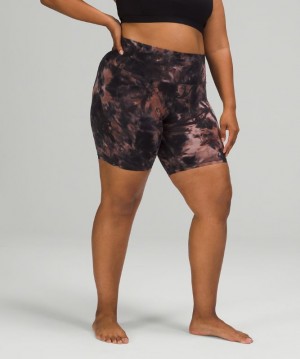 Short Lululemon lululemon Align™ High-Rise Short 8" Mujer Grises Oscuro Rosas | 28143-ELJA