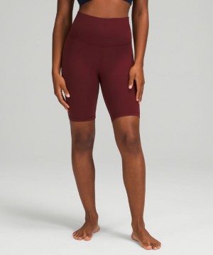 Short Lululemon lululemon Align™ High-Rise Short 8" Mujer Rojos Vino | 75869-QDMA