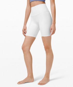 Short Lululemon lululemon Align™ High-Rise Short 8" Mujer Blancos | 37216-LZJX