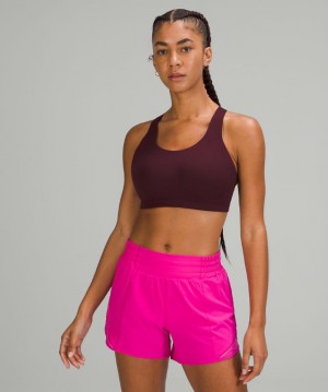 Sports Bras Lululemon AirSupport Bra High Support, C–DDD Cups Mujer Rojos Vino | 04789-NDUO