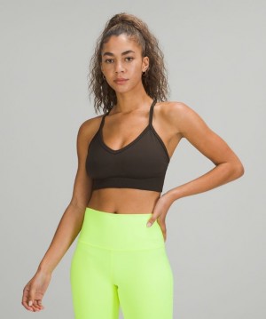 Sports Bras Lululemon Ebb to Street Bra C/D Mujer Verde Oliva Oscuro | 38471-MCVJ