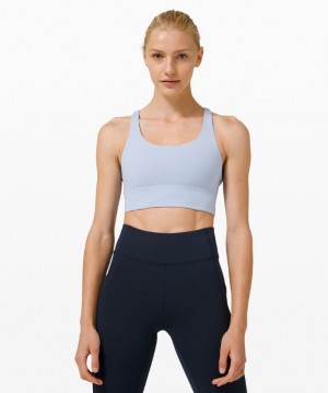 Sports Bras Lululemon Energy Bra Long Line Mujer Azules Beige | 37082-XDQY