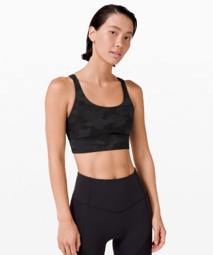 Sports Bras Lululemon Energy Bra Long Line Mujer Camuflados Negros Multicolor | 73260-LIGW