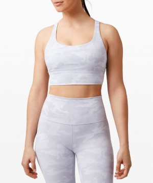 Sports Bras Lululemon Energy Bra Long Line Mujer Camuflados Blancos Multicolor | 85796-OLSE