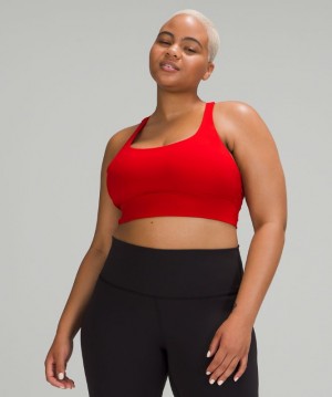 Sports Bras Lululemon Energy Bra Long Line Mujer Rojos Oscuro | 13728-IVYN