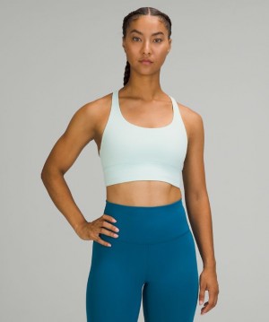 Sports Bras Lululemon Energy Bra Long Line Mujer Verde Menta | 50794-VKJS