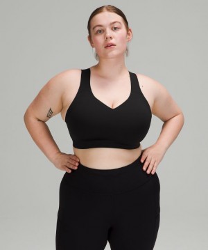 Sports Bras Lululemon Enlite Bra Weave Mujer Negros | 01289-MIJR