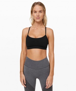 Sports Bras Lululemon Flow Y Nulu Bra Light Support, A–C Cups Mujer Negros | 60342-JEGS