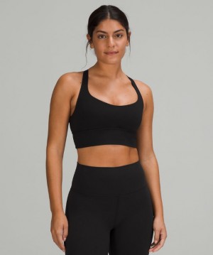 Sports Bras Lululemon Free to Be Bra Wild Long Line Mujer Negros | 05693-SZHE