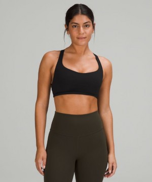 Sports Bras Lululemon Free to Be Bra - Wild Light Support, A/B Cup Mujer Negros | 19854-OGWZ