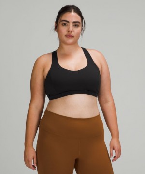 Sports Bras Lululemon Free to Be Serene Bra Light Support, C/D Cup Mujer Negros | 79208-XTZK