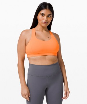 Sports Bras Lululemon Free to Be Serene Bra Light Support, C/D Cup Mujer Naranjas | 49357-GNMU