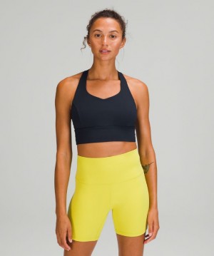 Sports Bras Lululemon Free to Be Serene Bra Longline Online Only Light Support, C/D Cup Mujer Azul Marino | 69821-CIBU