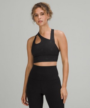 Sports Bras Lululemon Free to Be Serene Cross-Front Bra Light Support, C/D Cup Mujer Negros | 54827-SALK