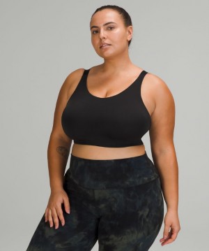 Sports Bras Lululemon In Alignment Bra D-G Mujer Negros | 76958-CTDA