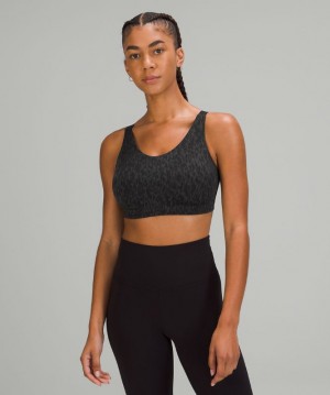 Sports Bras Lululemon In Alignment Bra D-G Mujer Leopardo Camuflados Negros Multicolor | 78532-RQJW