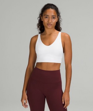 Sports Bras Lululemon In Alignment Longline Bra Light Support, B/C Cup Mujer Blancos | 25476-IMOJ