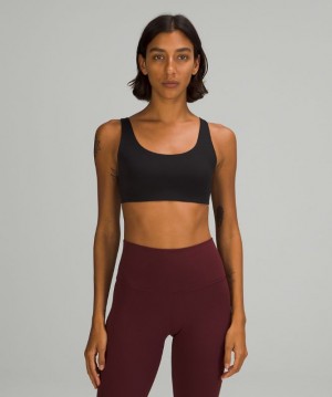 Sports Bras Lululemon In Alignment Straight Strap Bra Light Support, A/B Cup Mujer Negros | 39672-XSGL