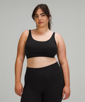 Sports Bras Lululemon In Alignment Straight Strap Bra Light Support, C/D Cup Mujer Negros | 41527-ALDY