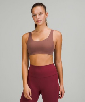 Sports Bras Lululemon In Alignment Straight-Strap Bra A/B Mujer Smoky Topaz | 96874-HITQ