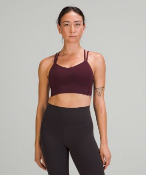 Sports Bras Lululemon Like a Cloud Long-Line Bra B/C Mujer Cassis | 92865-SJKD