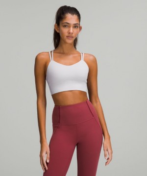 Sports Bras Lululemon Like a Cloud Long-Line Bra B/C Mujer Chrome | 96274-EVCI