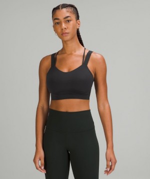 Sports Bras Lululemon Like a Cloud Longline Bra Light Support, D/DD Cup Mujer Negros | 42159-ZRSM